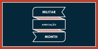 Celebrando o Mês de Valorização Militar blue modern-simple