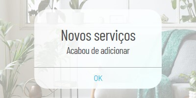 Notificação de serviço white modern-simple