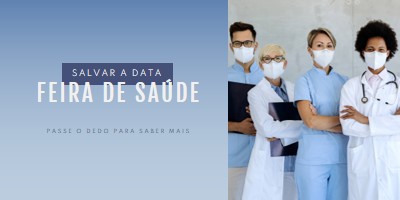 Vida saudável blue modern-simple