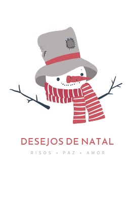 Desejos de Natal white modern-simple