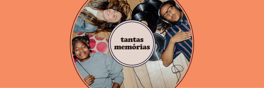 Tantas memórias orange vintage-retro