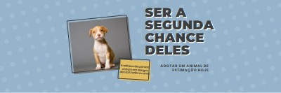 Filhote de segunda chance blue modern-bold