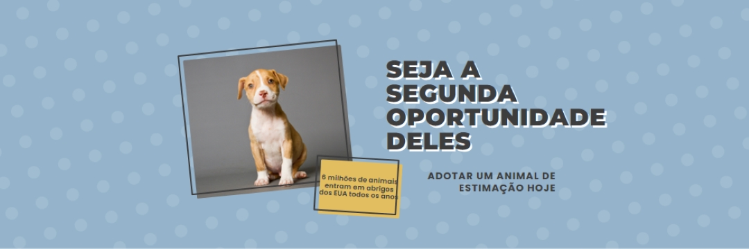 Filhote de segunda oportunidade blue modern-bold