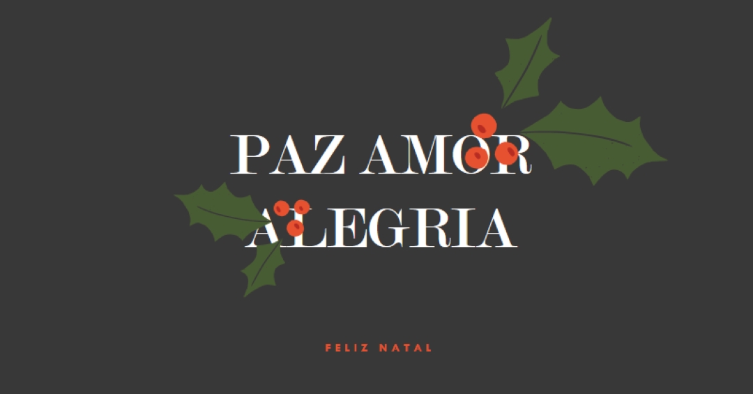 Paz, amor, alegria gray modern-simple