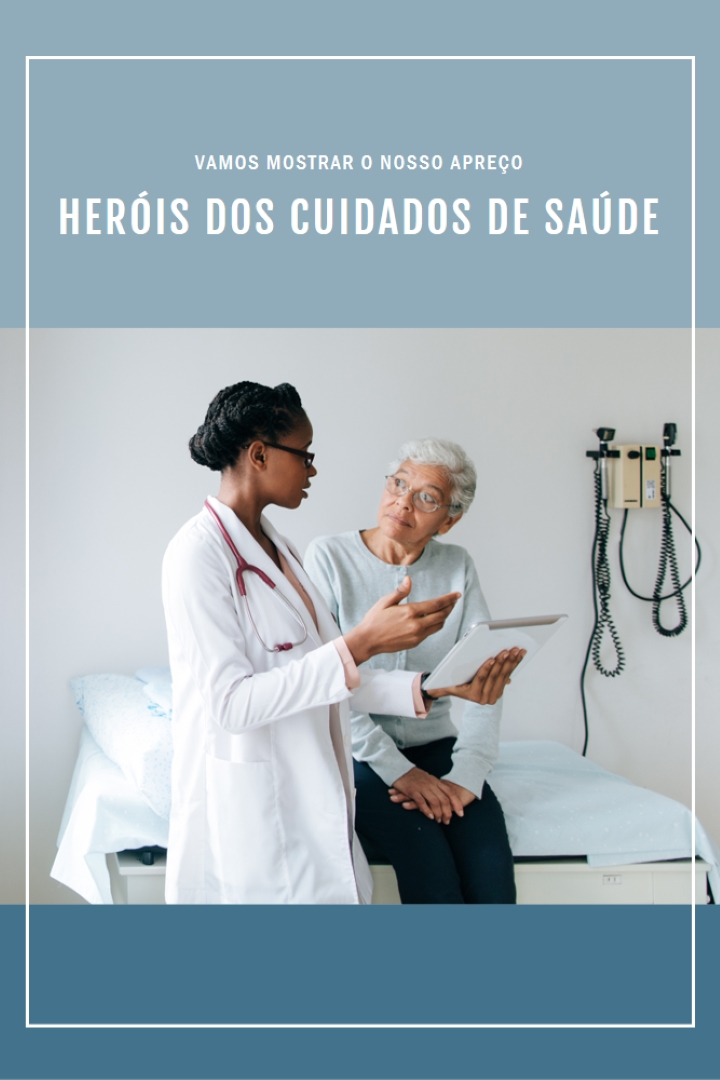 Uma ronda de agradecimentos blue modern-simple