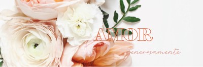 Amor generosamente white vintage-botanical