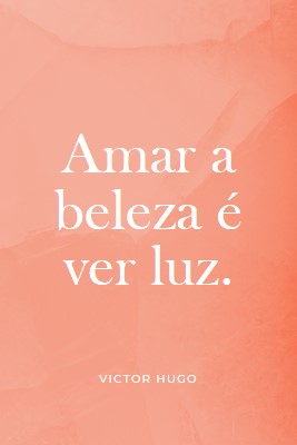 Amor, beleza e luz pink modern-simple