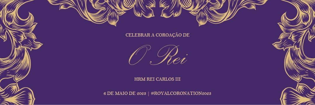 Uma coroação adequada para um rei purple modern-simple