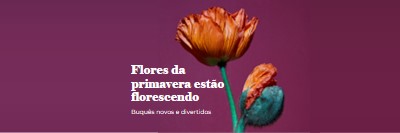 Flores frescas purple modern-simple