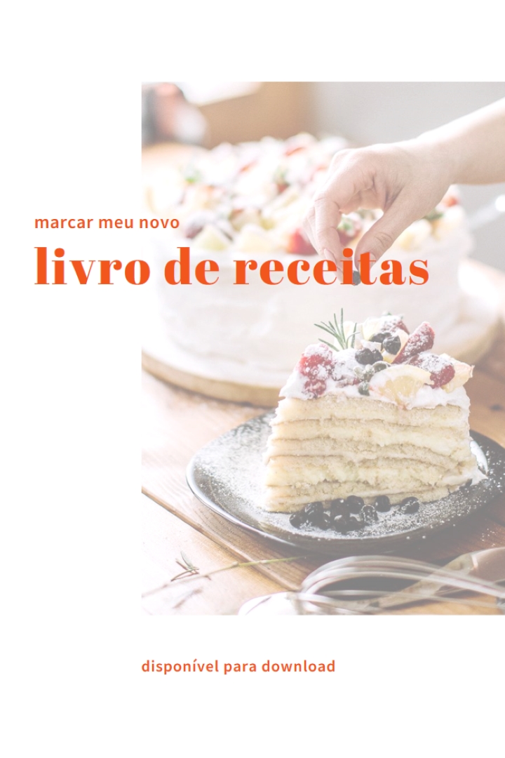 Confira meu livro de receitas white modern-simple