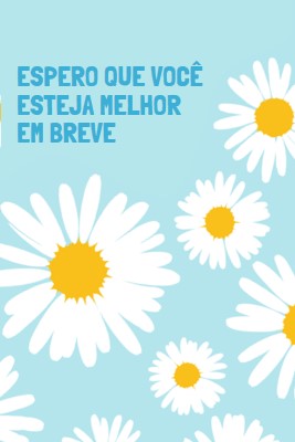 Espero que você esteja melhor em breve. blue whimsical-color-block