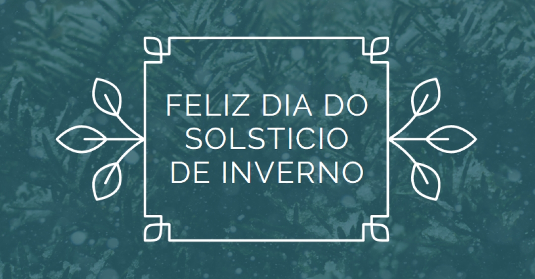 Solstício de inverno green modern-simple