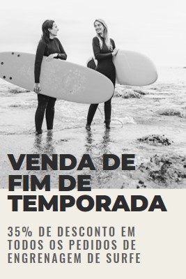 As alegrias da praia gray modern-bold