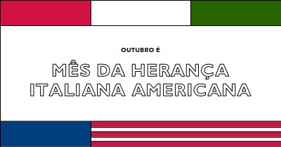 Mês da herança italiana americana white vintage-retro