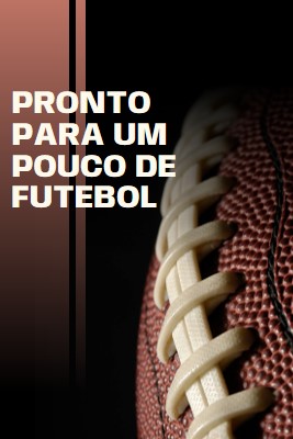 Pronto para um pouco de futebol brown modern-simple