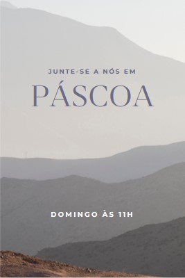 Junte-se a nós domingo de Páscoa gray modern-simple