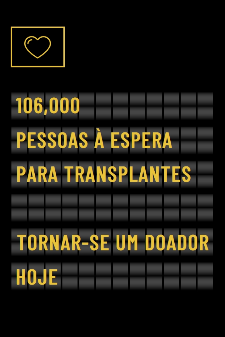 Torne-se um dador de órgãos hoje black modern-bold