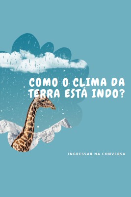 Vamos falar sobre as mudanças climáticas blue whimsical-color-block