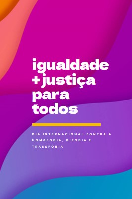 Honra dia internacional contra a homofobia purple modern-bold