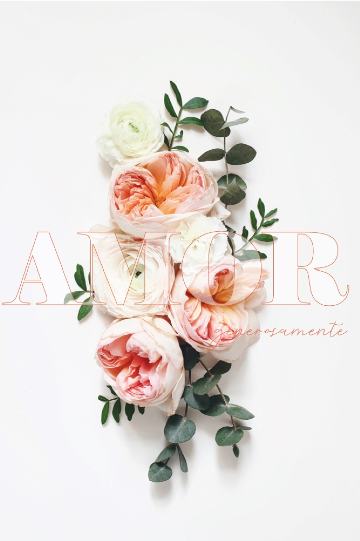 Amor generosamente white vintage-botanical