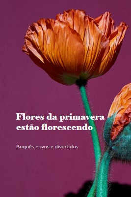 Flores frescas purple modern-simple