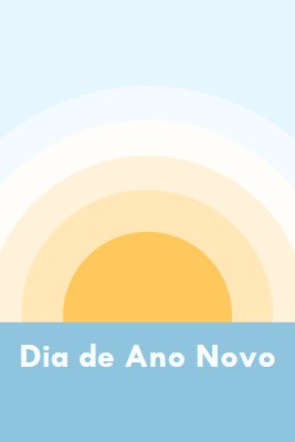 Sol do Dia de Ano Novo blue modern-simple