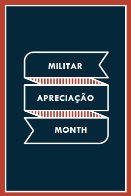 Celebrando o Mês de Valorização Militar blue modern-simple