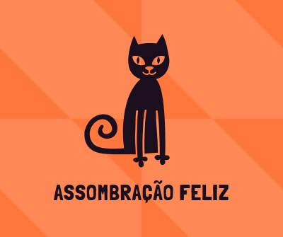 Assombração feliz orange whimsical-color-block