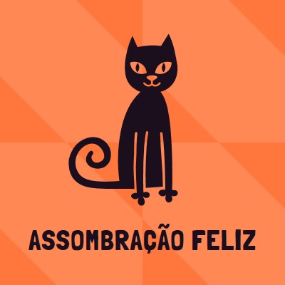 Assombração feliz orange whimsical-color-block