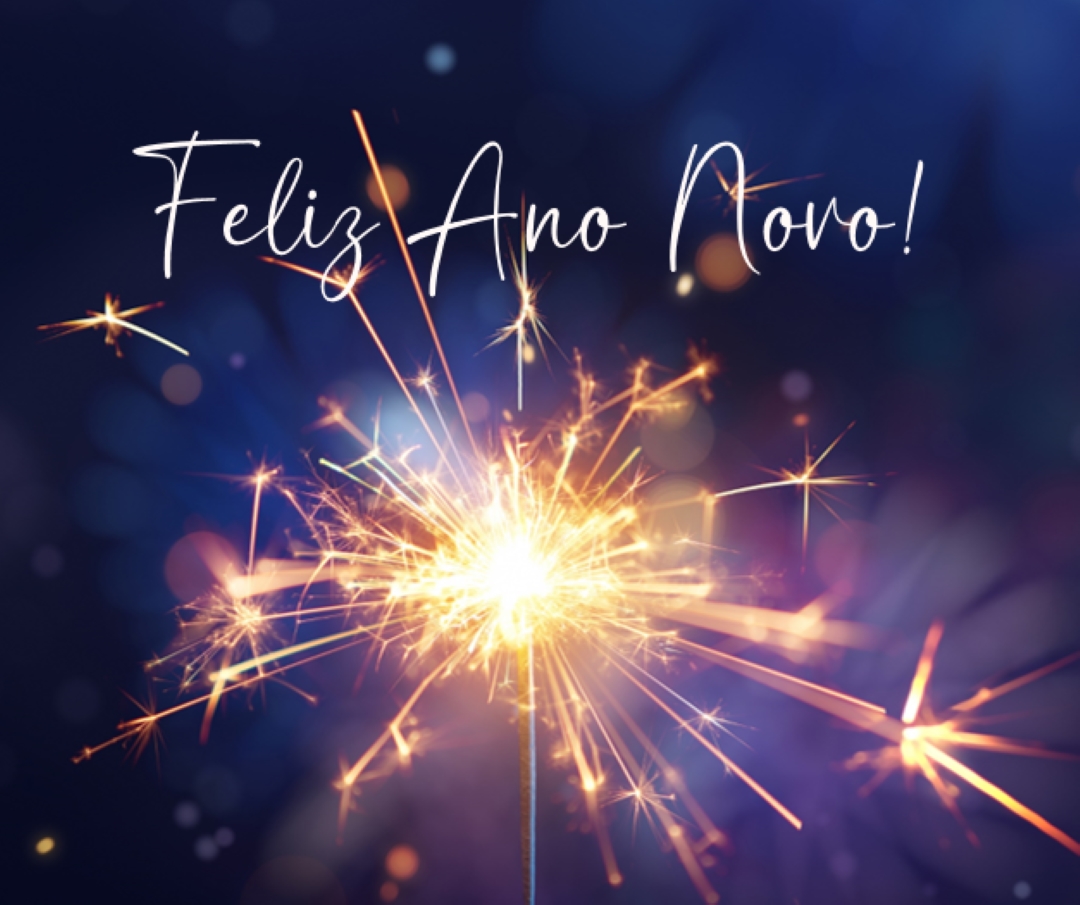 Feliz Ano Novo! blue modern-simple