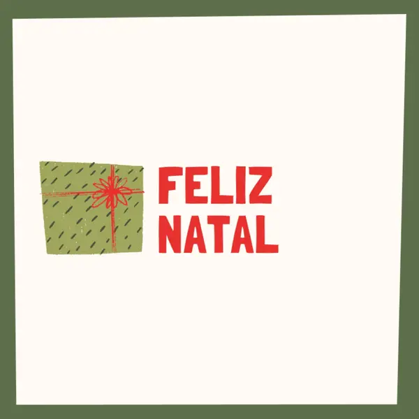 Feliz presente de Natal white whimsical-color-block