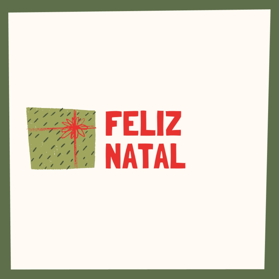 Feliz presente de Natal white whimsical-color-block