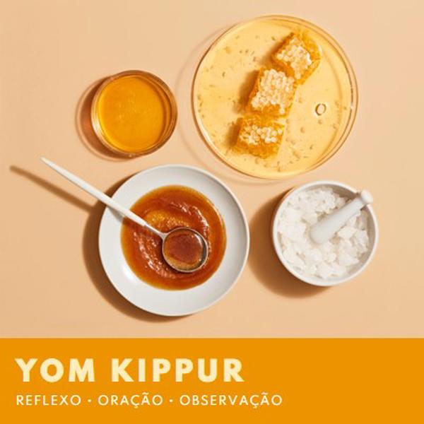 Um doce Yom Kippur yellow modern-simple