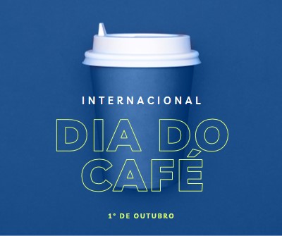 Cultura do café blue modern-bold