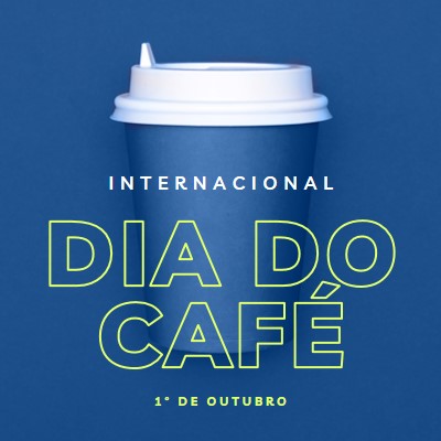 Cultura do café blue modern-bold