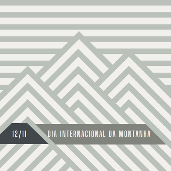 Dia Internacional da Montanha gray modern-geometric-&-linear