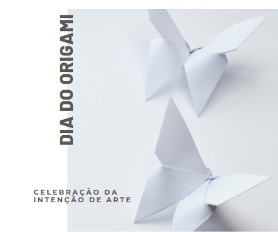 Dia do Origami white modern-simple