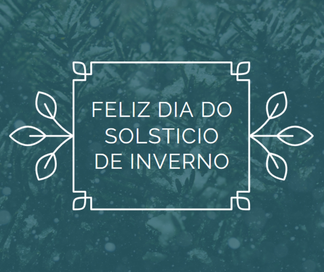 Solstício de inverno green modern-simple