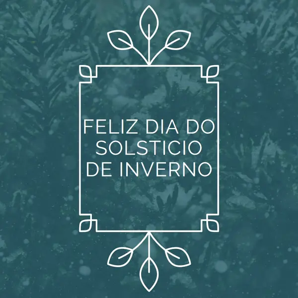 Solstício de inverno green modern-simple