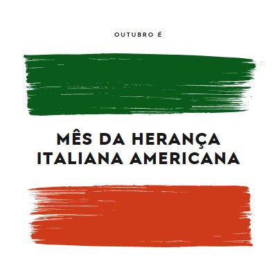 Celebrar a herança italiana americana white modern-bold