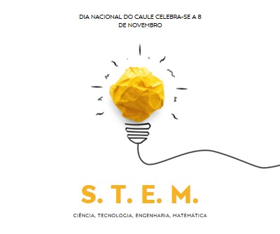 Ciência, tecnologia, engenharia, matemática yellow modern-simple