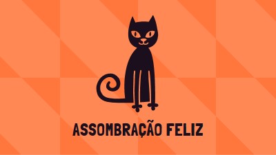 Assombração feliz orange whimsical-color-block