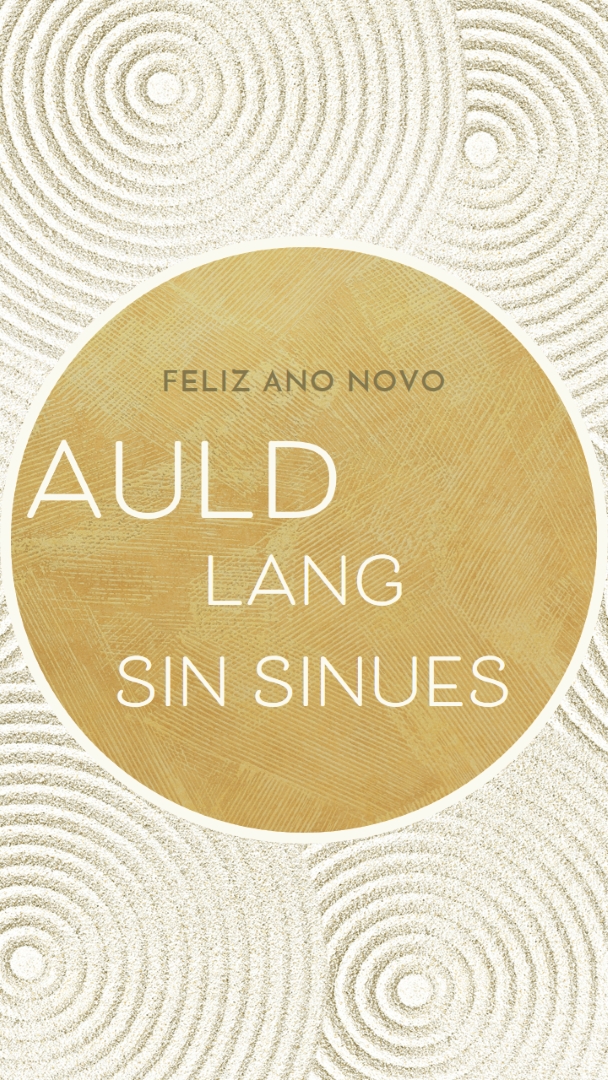 Feliz ano novo (auld lang syne) white modern-simple