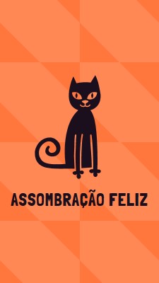 Assombração feliz orange whimsical-color-block