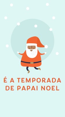 É a temporada do Papai Noel blue whimsical-color-block