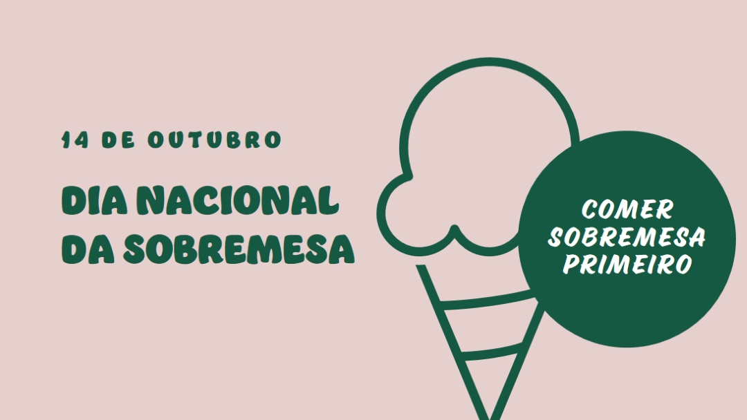 Dia Nacional da Sobremesa pink vintage-retro
