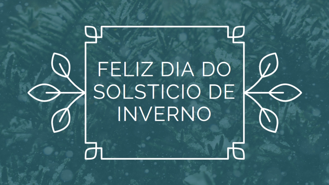 Solstício de inverno green modern-simple
