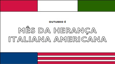 Mês da herança italiana americana white vintage-retro