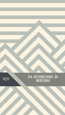 Dia Internacional da Montanha gray modern-geometric-&-linear