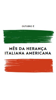 Celebrar a herança italiana americana white modern-bold